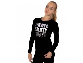 triko černé dlouhý skate skate skate