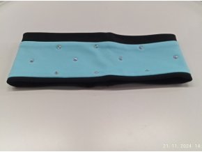 Čelenka aqua dvoubarevná s kamínky