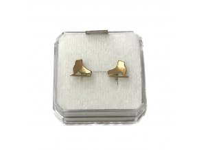 naušnice bruslička pozlacené