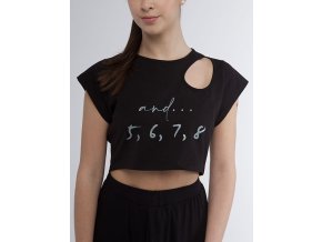 Crop top černý