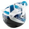 klim krios pro spectrum helmet white blue rollover