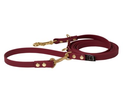 Přepínací vodítko Čevrené víno - vodítko 3m tmavě červené