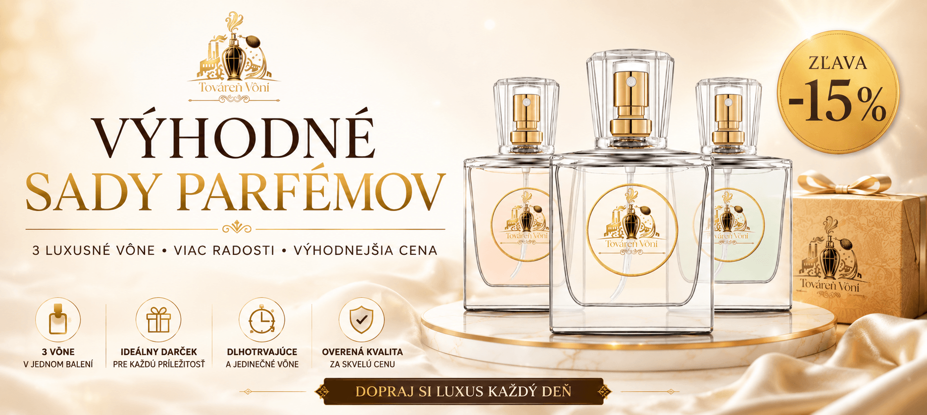 Výhodné sady parfémov -15 % | Továreň Vôní