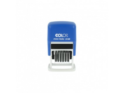 Samonamáčecí razítko datumové S-126 (Barva inkoustu ŽLUTÁ)