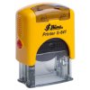 Samonamáčecí razítko Shiny S-841 (BARVA INKOUSTU ORANŽOVÁ, BARVA STROJKU ŽLUTÁ)