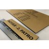 Gravírovaná cedule s vlastním textem i logem - A6 105x148mm
