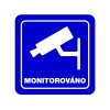 Piktogram - MONITOROVÁNO - (80 x 80 mm) (Barva desky ZLATÁ DESKA / ČERNÉ GRAVÍROVÁNÍ)