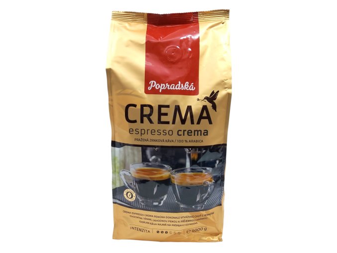 Popradská Crema Espresso zrnková káva 1000 g