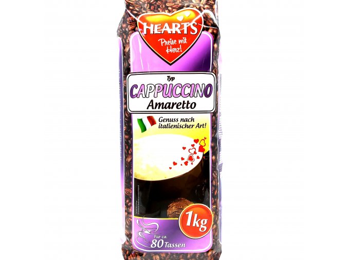 Hearts cappuccino  s príchuťou Amaretto 1 kg