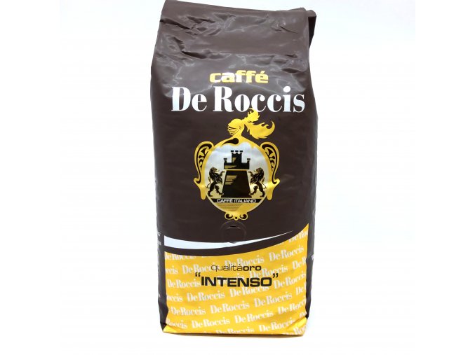 De Roccis Qualita Oro intenso espresso zrnková káva 1 kg