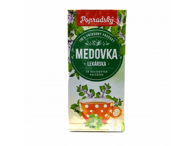 Popradský Medovka lekárska bylinný čaj 20 vrecúšok 30 g