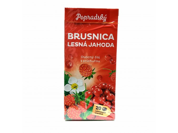 Popradský ovocný čaj Brusnica lesná jahoda 40 g