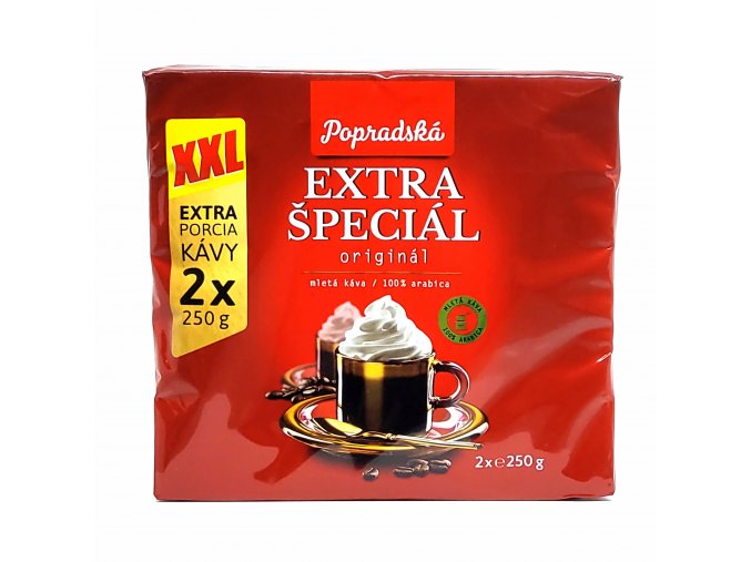 Popradská káva Extra špeciál mletá 2 x 250 g