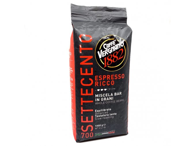 336 vergnano espresso ricco 700 zrnkova kava 1 kg