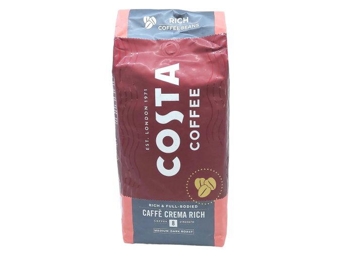 Costa Crema Rich zrnková káva 1 kg