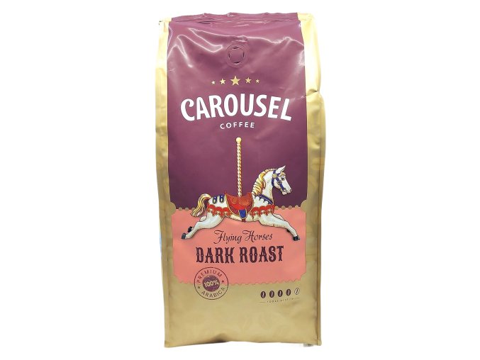 Carousel  Flying Horses DARK, zrnková káva 1 kg