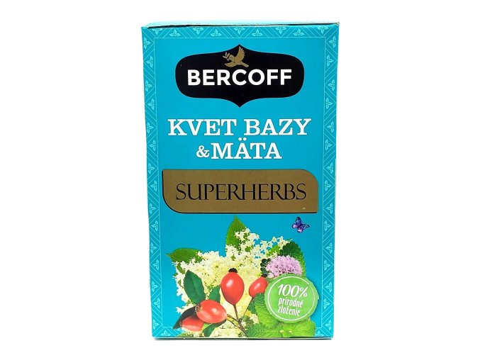 Bercoff čaj, Kvet bazy & mäta 30 g