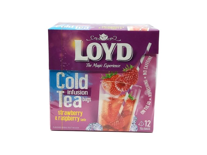 Loyd čaj Cold Tea Jahody a maliny 12 x 2,5 g