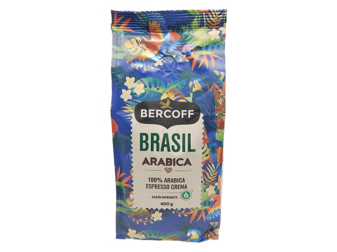 Bercoff Brasil Arabica zrnková káva 400 g