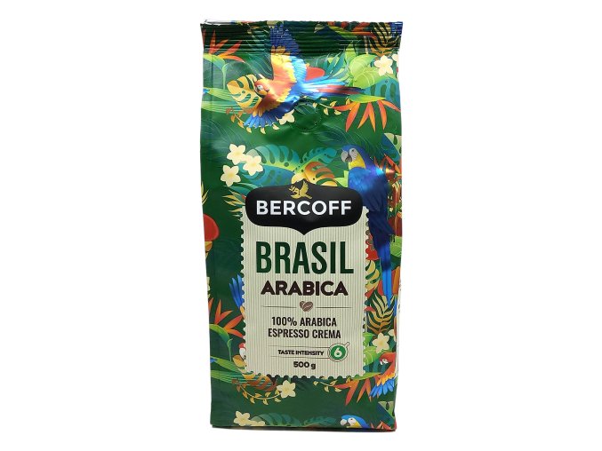 Bercoff Brasil Arabica Espresso Crema zrnková káva 500 g