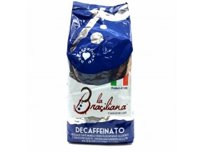 La Brasiliana Decaffeinato zrnková káva 1 kg