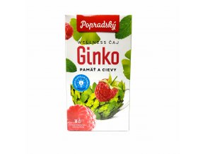 Popradský Wellness čaj ginko pamäť a prekrvenie 18 x 1,5 g