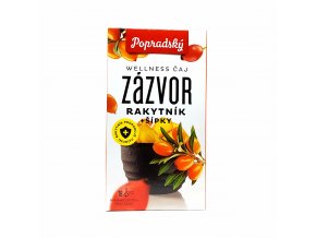 Popradský Wellness čaj zázvor rakytník + šípky 18 x 2 g