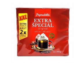 Popradská káva Extra špeciál mletá 2 x 250 g