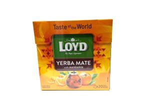 Loyd čaj Yerba Mate s príchuťou manarinky 20 x 1,7 g