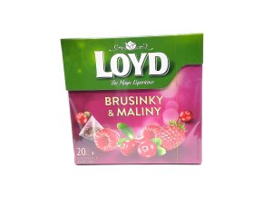 Loyd čaj Brusnice a maliny 20 x 2 g