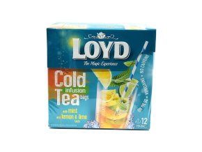 Loyd čaj Cold Tea Citrón, limetka a mäta 12 x 2,5 g