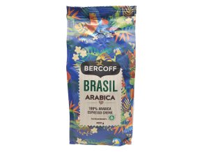 Bercoff Brasil Arabica zrnková káva 400 g
