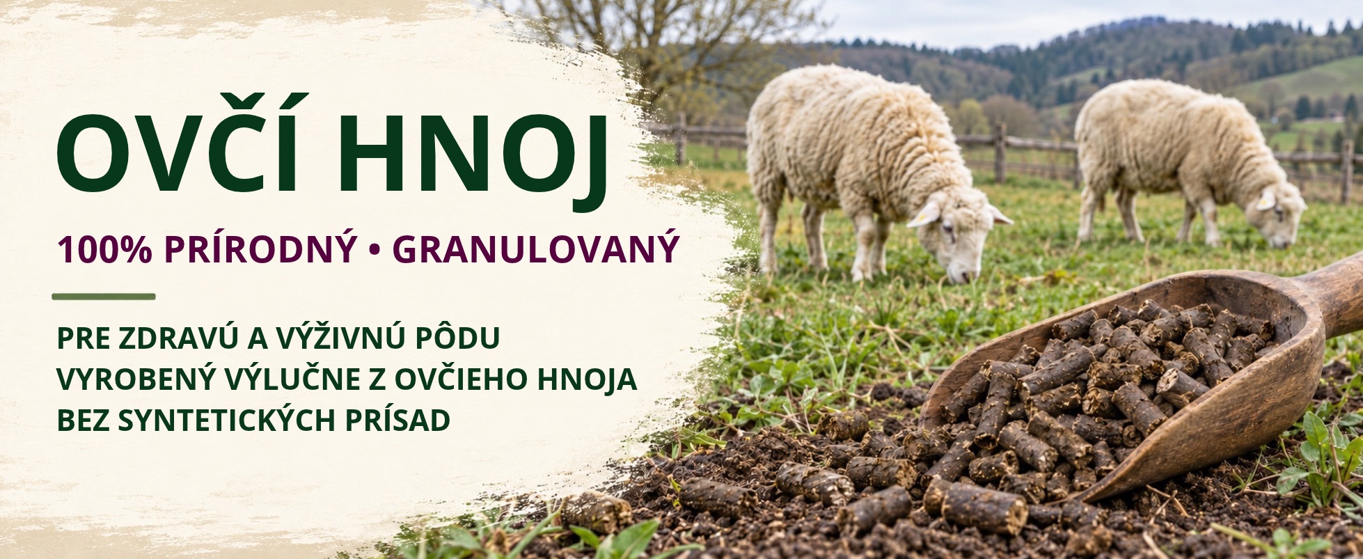 100 % OVČÍ HNOJ