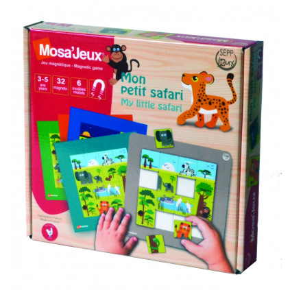 MosaJeux Moje malá safari magnetická mozaika