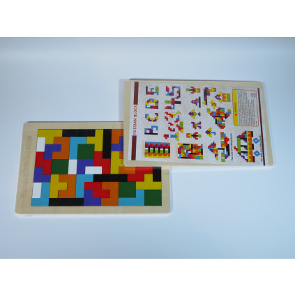Tetris dřevěné puzzle jednotlivá deska 01