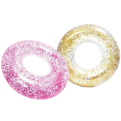 Kruh plovací flitrový