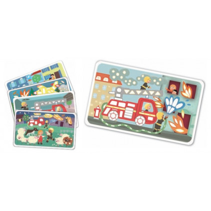 PM160468 PLAYMAIS Card Set Fun to play Hasici