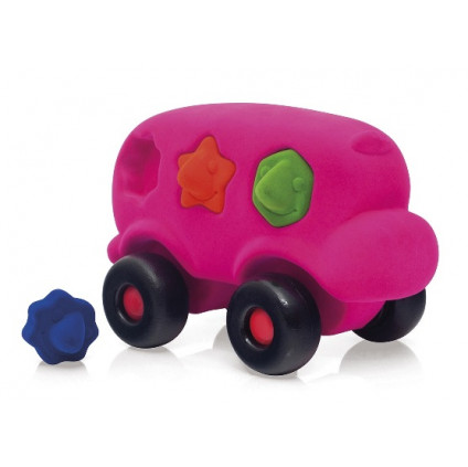 RB26273 RUBBABU Educative Shape Sorter Bus Pink