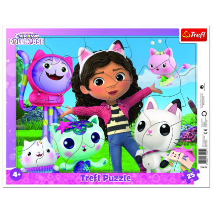 Puzzle Gabbyin domeček pro panenky 25 dílků rámkové