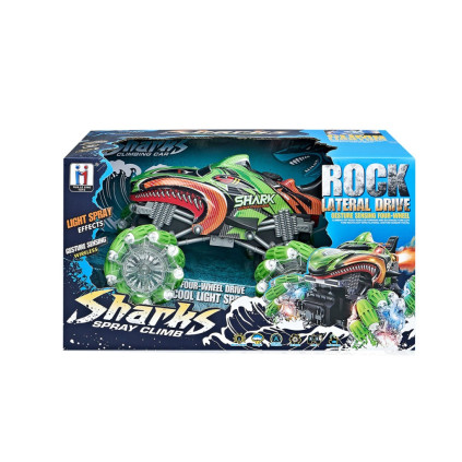 RC auto žralok zelené