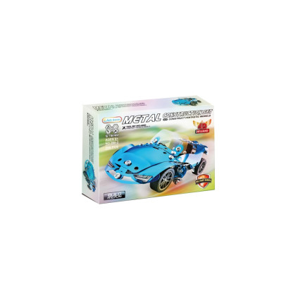 Kovová stavebnice závodní auto 208 ks