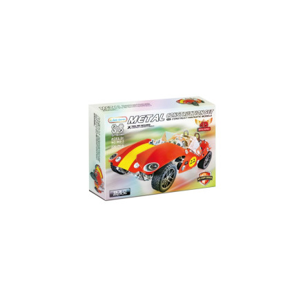 Kovová stavebnice retro závodní auto 230 ks