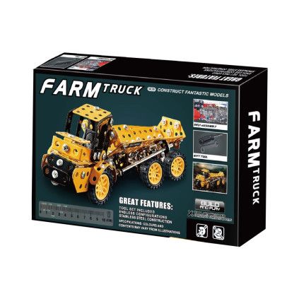 Kovová stavebnice farmářské auto 221 ks