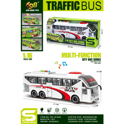 Autobus bílý 1:16