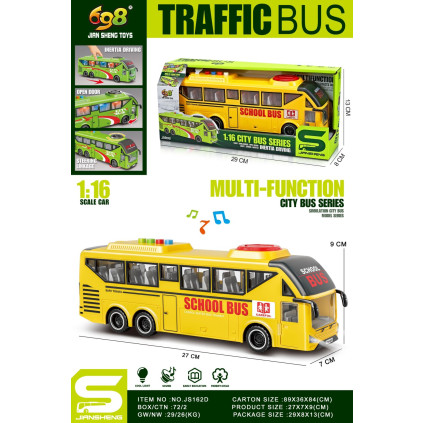 Autobus školní žlutý 1:16