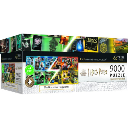 Puzzle UFT Harry Potter Rokfortské domy 9000 dílků