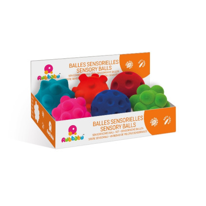 RB20192 RUBBABU Sensory Balls Assort Display 6