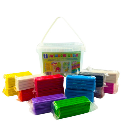 FEUCHTMANN WinC Kreativni hmota na sklo Edu Bucket 14ks po 150g