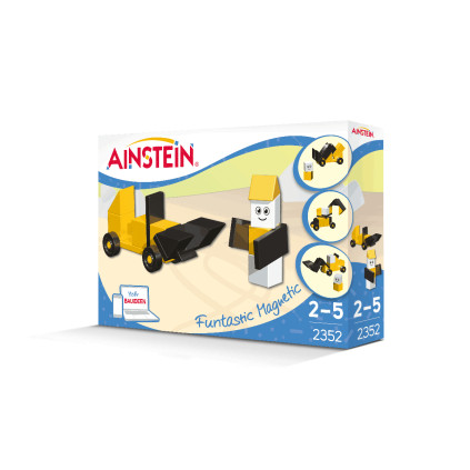 AINSTEIN Construction Vehicle and Foreman, Magnetická stavebnice