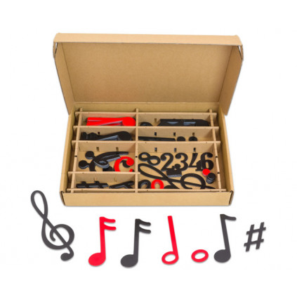 BZ84632 BETZOLD Music Notes magnetical blackred 01